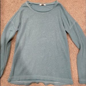 Teal long sleeve top